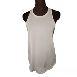 2 for $20 Athleta Tank Top White and Blue Flowy Racerback Size XS (S)